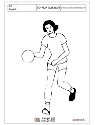 Hentbol boyama sayfaları